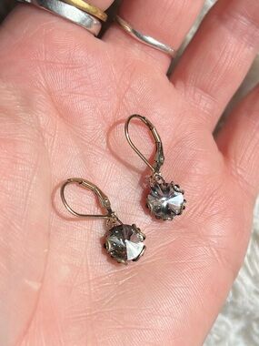 Vintage 14K Gold Filled Crystal Earrings
